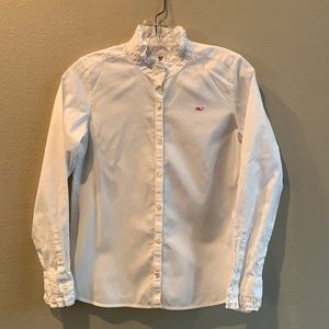 Vineyard Vines Ruffle Collar Shirt